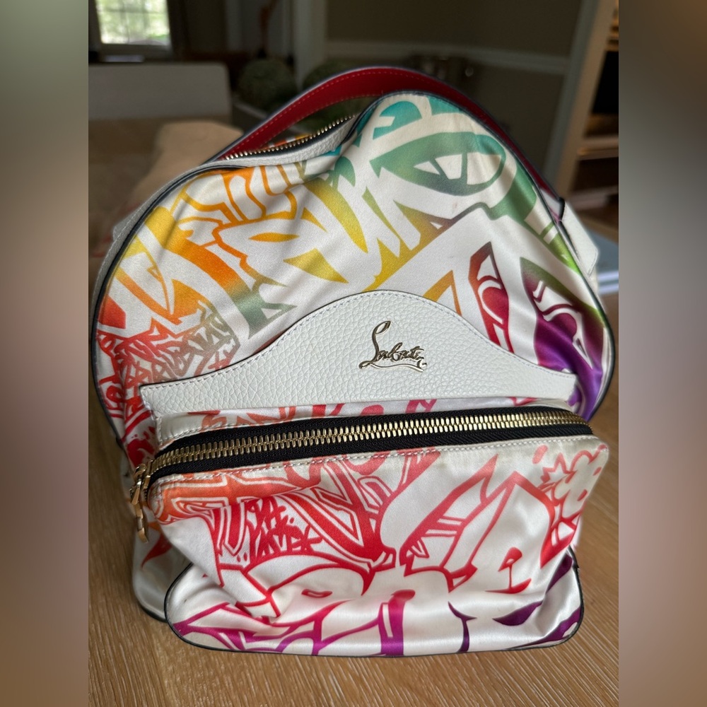Christian Louboutin Multicolor Small/Medium Backpack. (Authentic)